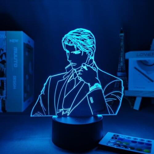 3D Lamp Anime Finder Series Led Night Light Ryuichi Asami for Bedroom Decor Gift Colorful Nightlight