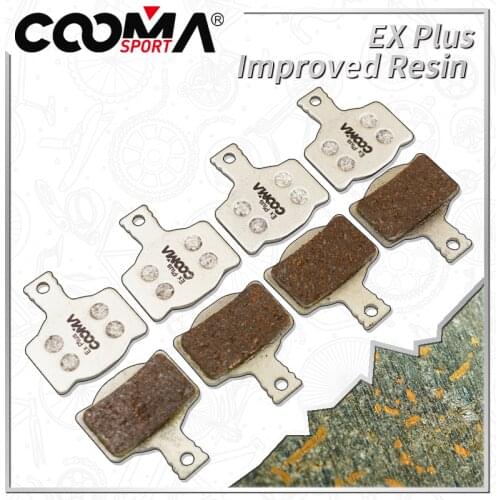Bicycle Disc Brake Pads for Magura MT2 MT4 MT6 MT8 Disc Brake, 4 Pairs Ex Plus, Silver