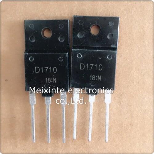 50pcs/lot 2SD1710 D1710 TO-3PF High power power supply tube color TV commonly used triode 5A 1500V TO-247