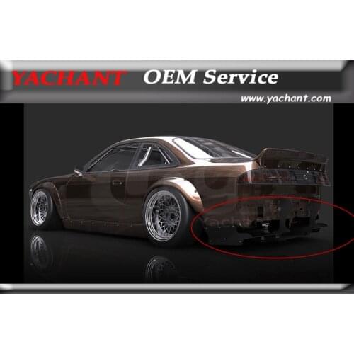 Car-Styling Fiber Glass FRP Bodykit Fit For 1995-1998 S14 Zenki S14A Kouki RB V2 BOSS Aero Style Rear Bumper Diffuser