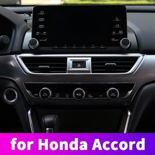 In-car central control air outlet frame air conditioning air outlet mask decoration modification for Honda Accord 10 2018 2019