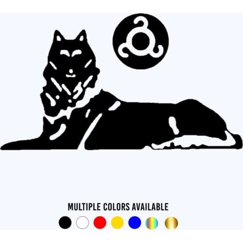 CK20265# Vinyl Decal Chechen Wolf Car Sticker Waterproof Stickers on Truck Bumper Rear Window