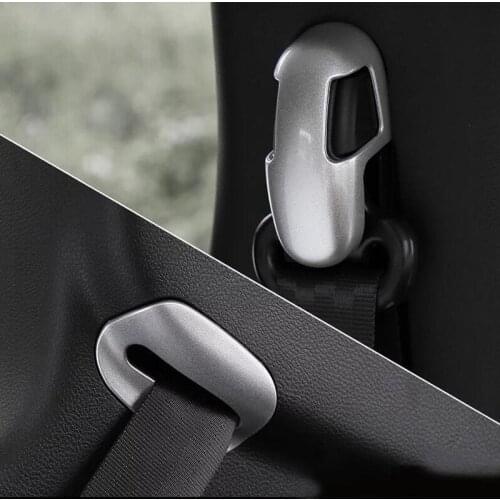 For Jeep Renegade 2016-2018 4PCS ABS Chrome Car Safety Seat Belt Decorative Caps Cover Trim Moldings Car Styling Accessories