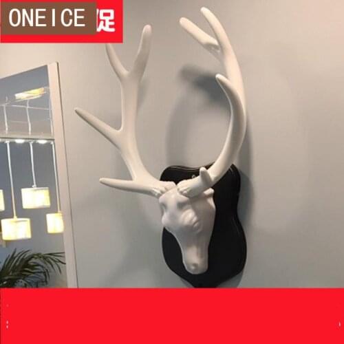 Deer Head Wall Hanging Decoration Ktv Living Room Creative Home Soft