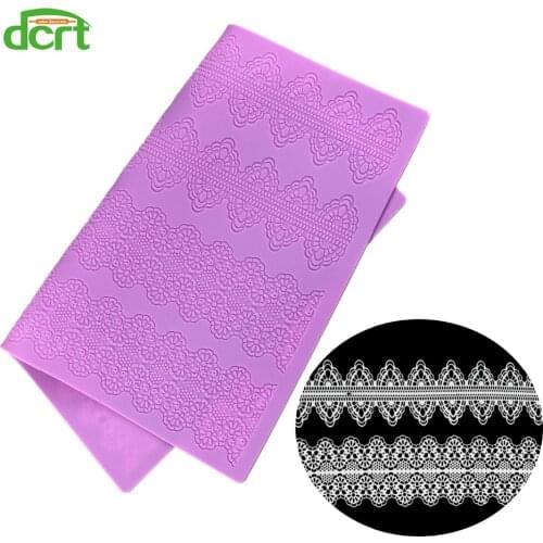 Cake Decorating Tool Silicone Mold Fondant Cake Lace Embossed Cake Mold Silicone Lace Mat Embossing Mat