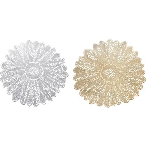 Hot 39 x 39cm Hollow Insulation Coaster Pads Table Bowl Mats Table Padding Cup Mats Kitchen Decoration Accessories