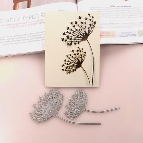 DUOFEN METAL CUTTING DIES tree branches dandelion stencil DIY Scrapbook Paper Album 2020 new