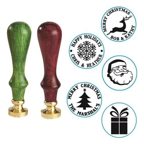 Customizable Christmas Holiday Wax Seal Stamps
