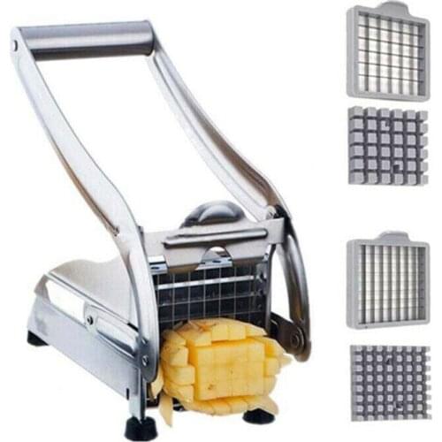 Stainless Steel Manual Potato Cutter French Fries Slicer Potato Chips Maker Meat Chopper Dicer Cutting Machine Tools For Kitchen