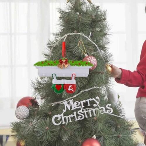 Christmas Style Hanging Decor Bright-colored Exquisite Resin Creative Stocking Shape Hanging Pendant Home Decor New Year 2020