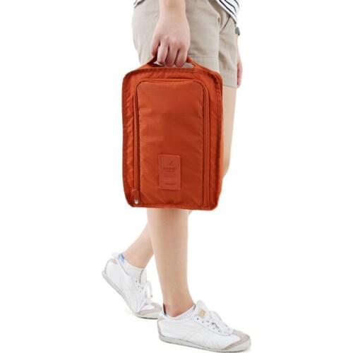 Portable Waterproof Shoes Bag Organizer Storage Pouch Pocket Packing Cubes Handle Nylon Zipper Bag for Travel