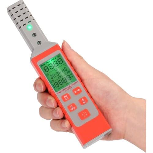 TC-100A Handheld USB Temperature and Humidity Recorder ℃/℉ Switchable Manual Measuring Device