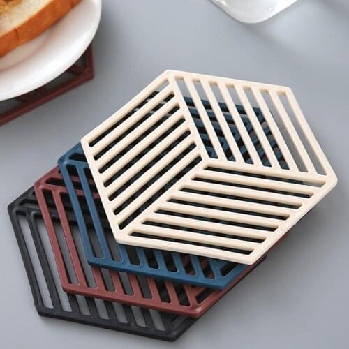 Hexagonal Table Insulation Pad Multifunctional Heat-resistant Non-slip Coasters For Home Kitchen Restaurant Insulation Pads