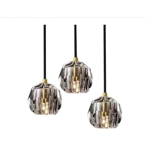 Nordic led glass ball led stone luminaire lustre pendente modern led chandelier living room lights hang livingroom