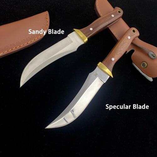 Specular Trailing Point 440C Fixed Blade Red Sandalwood Handle Outdoor Wildernes Tactical Survival Knife Tool Combat Camping EDC