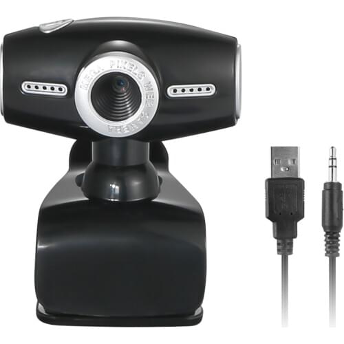 USB2.0 Webcam With Microphone CMOS Sensor Optical Lens Clip-On Computer Web Camera For Windows PC Laptop Desktop