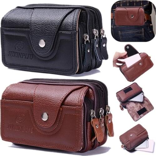 2020 Pu Vintage Waist Pack Multi-Function Phone Coin Waist Bag Vintage Unisex The Belt Outdoor Small Wallet Men Women