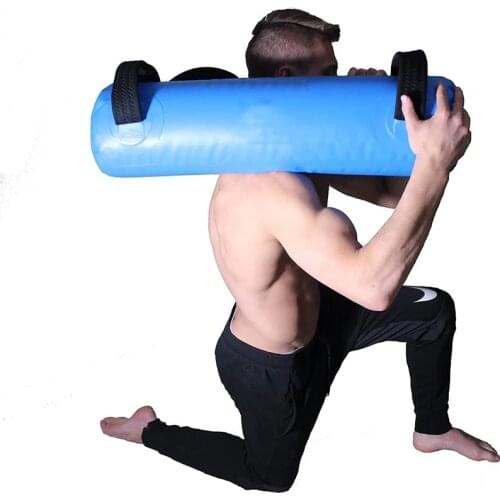 55LBS Aqua Bag Weight Lifting Sandbags Adjustable Water Bag with Strong Handles & Air Pump Balance Training Inflatable Sport Toy