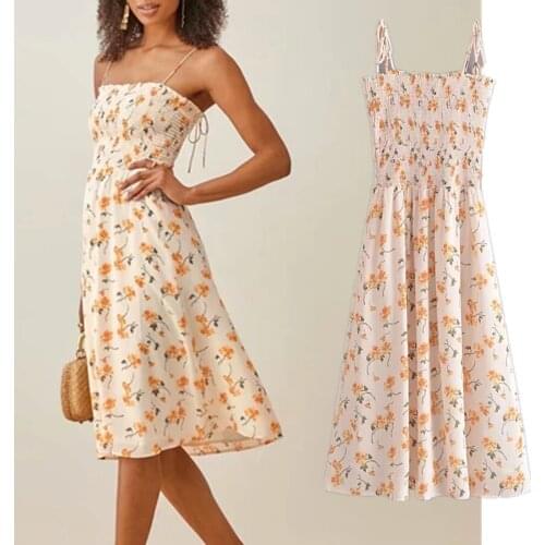 Dave&Di Ins Fashion Blogger Vinatge Vestidos De Fiesta De Noche Indie Folk Sexy Spghetti Strapless Summer Dress Women Vestidos