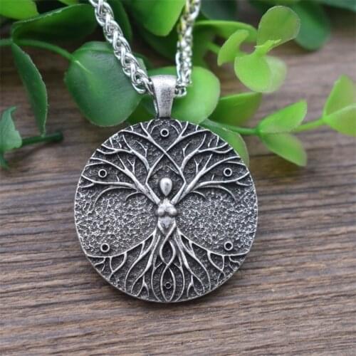 12pcs Celtics Tree of Life Goddess necklace mother gift