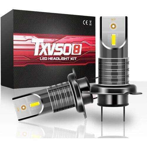 2pcs H7 110W Car 5050 CSP LED Headlight Kit 30000LM 6000K，dustproof and waterproof，fog lights