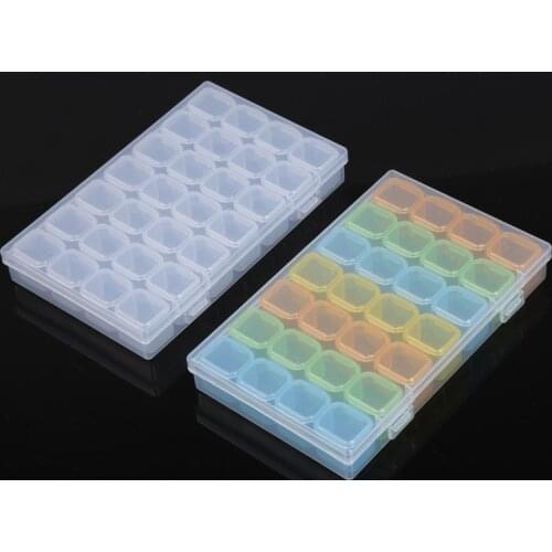28 Grid Plastic Tool Box Detachable Container Screw Chip Storage Box Electronic Accessories Mobile Phone Repair Small Parts Case