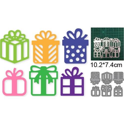 Christmas Gifts Metal Cutting Dies Cutout Stencils Die Cut for DIY Scrapbooking Album Paper Card Embossing