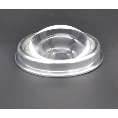 67mm 80-120 Deg Optical Glass Projector Concave Lens with Reflector & Fixing Ring for 20W 30W 50W 100W High Power LED Chip Light