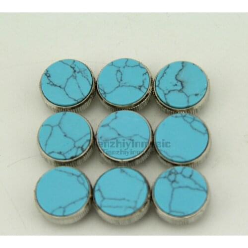 New 9 pcs trumpet finger buttons for Blue Stone