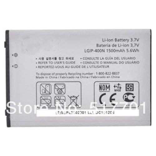 ALLCCX battery LGIP-400N for LG P500 GT540 GM750 GW620 GW880 GX500 GX200 GD888 GW820 GT500s