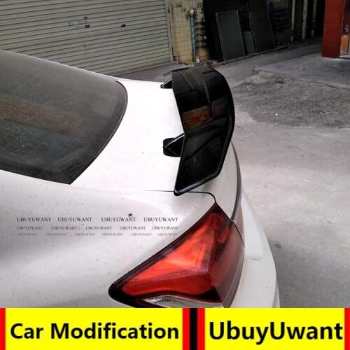 Car Lip Spoiler Universal For All Sedan Car ABS Plasitc Primer Color Rear Trunk Tail Wing For HONDA CIVIC Sedan 2013-2016