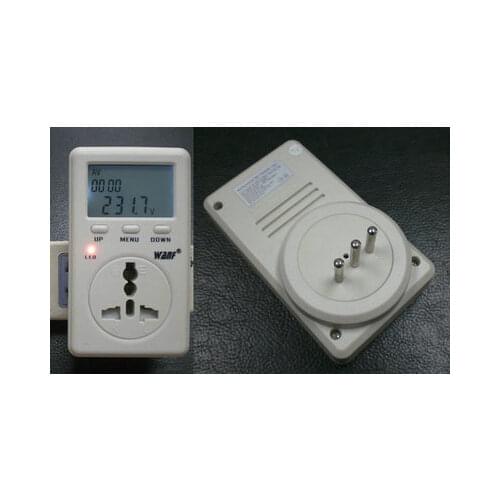 Digital Electricity Energy Meter Tester Monitor indicator Voltag Power watt Balance Energy saver Meter WF-D02A Italy Chile plug