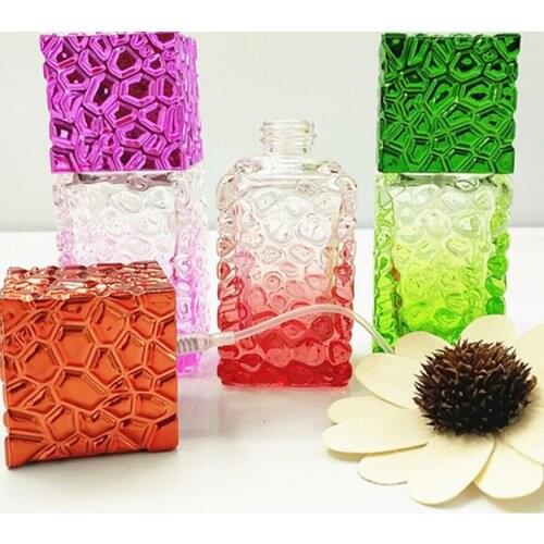 100pcs*20ml Water Cube Travel Portable Perfume Bottle Atomization Spray Glass Filling Empty Bottle