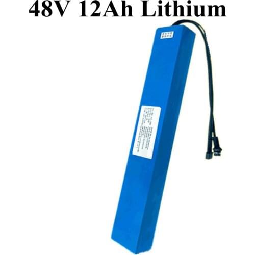 Customized 48V 12ah Lithium Ion Battery BMS 18650 48v Li Ion Battery for 48v 500W Ebike Scooter Folding Bicycle +2A Charger