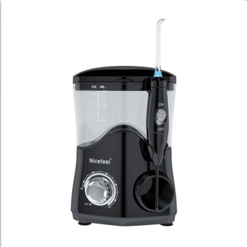 Nicefeel Oral Irrigator Water Pulse Flosser Dental Jet Teeth Cleaner Hydro Jet With 600ml Water Tank and 7Nozzle Tooth Care