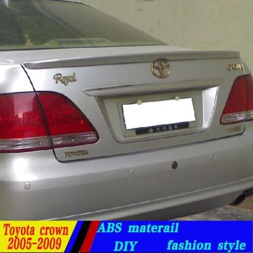 Use for toyota crown spoiler 2005-2009 crown lip spoiler High Quality ABS Material Car Rear Wing Primer Color spoiler for crown