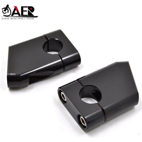 JAER Universal CNC 22mm Motorcycle Mount Adapter Handlebar Riser Clamp for Honda Yamaha Suzuki Kawasaki 7/8" Pit Dirt Motorbike