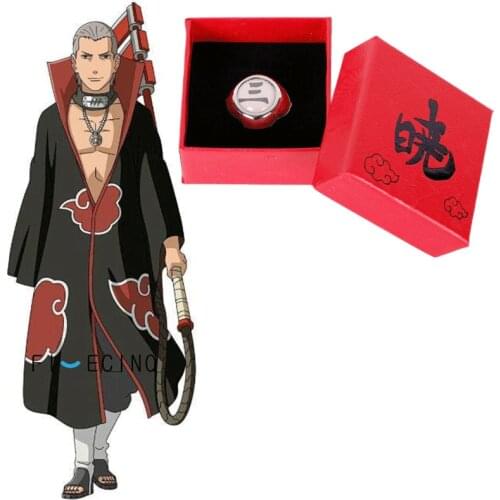 Akatsuki Hidan Ring Metal Red Box