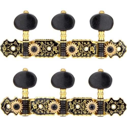 Guitar Machine Heads Classic Guitar String Tuning Pegs Key Gold 3+3 Set AO-020HV3P Tuners Keys Part Parts Accessories