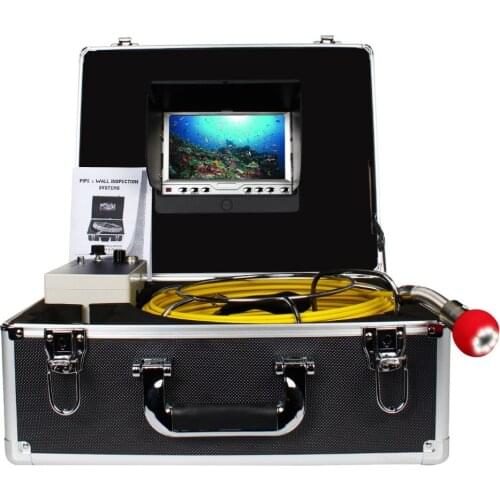 Pipeline Inspection Camera Kit with Drain Sewer Industrial Endoscope Snake Video System with 7 Inch LCD Monitor Waterproof IP68