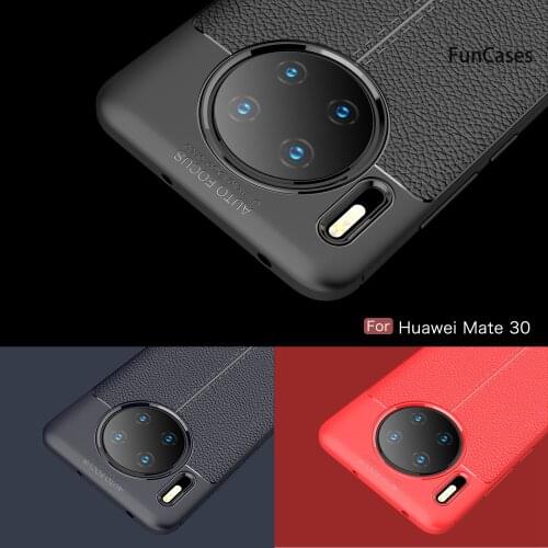 Red Soft TPU Cases For accesorios Huawei Mate 30 Back Covers Portable Phone Bags Cases sFor Caso Huawei coque Mate 30 Flip Cases