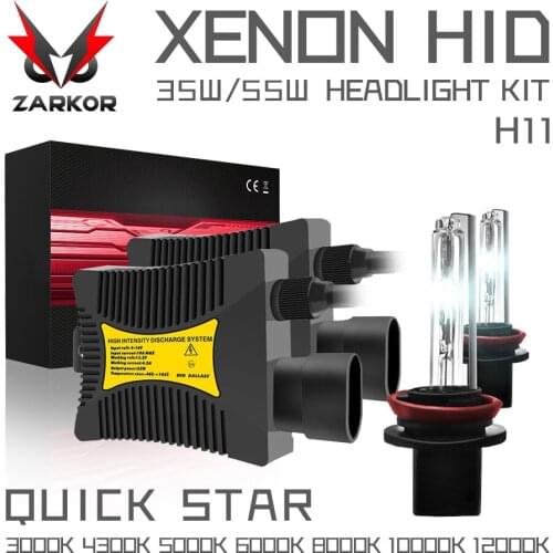 Zarkor xenon headlight with ballast kit H1 H3 H7 H8 H9 H11 9005 9006 H4 Headlight slim hid ballast ignition electronic ballast