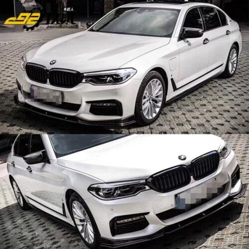 Applicable to New Bmw 5 Series G30 G38 Modified Carbon Fiber Lip Front Shovel 525 530 Side Skirt with Small Middle