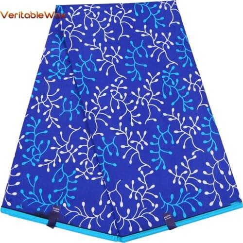 2020 new Fashion High Quality African Fabric 100% polyester Fabric African Wax Material 6 Yards print windproof none FP6123