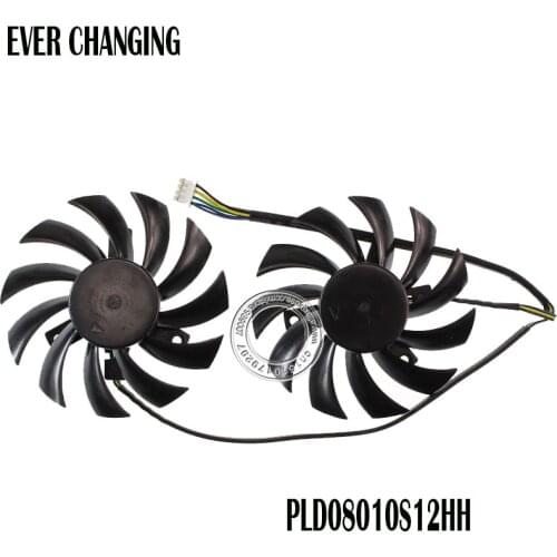 New Original Cpu Cooling Fan For MSI R6850 R6870 R6790 460GTX 560GTX 570GTX 580GTX Brushless Cooler Radiators PLD08010S12HH