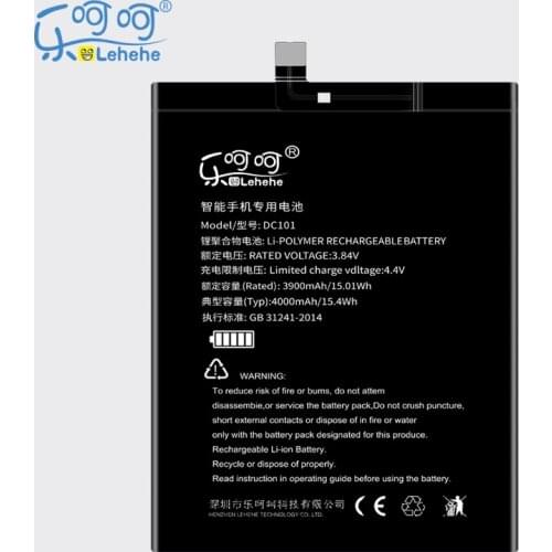 Original LEHEHE Battery for Smartisan Jianguo Nut U1 Pro OD103 OD105 OD101 DC101 High Capacity Edition 4000mAh with Tools Gifts