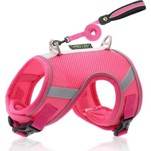 Dog Harness Leash Set for Small Medium Big Dogs Cat Pet Accessories Reflective Rope Puppy Chest Strap Pug Dog Supplies