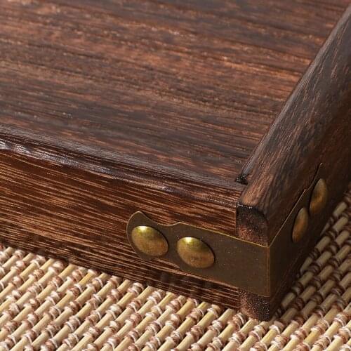 Retro Wooden Pallet Rectangular Storage Tray Hotel Dessert Dinner Tea Food Tableware Serving Tray Home Kitchen Tool