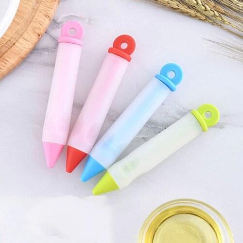 Silicone Cake Writing Pen Chocolate Decorating Tools Cake Mold Cream Cup Cookie Icing Piping Pastry Nozzles Kitchen Accessories
