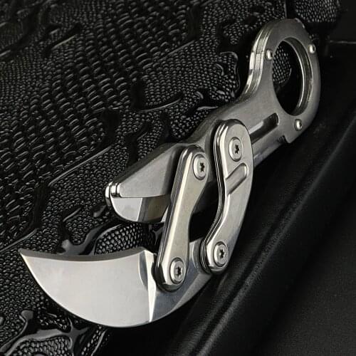 XUAN FENG outdoor Karambit knife hunting knife survival tactic claw knife camping tool keychain knife